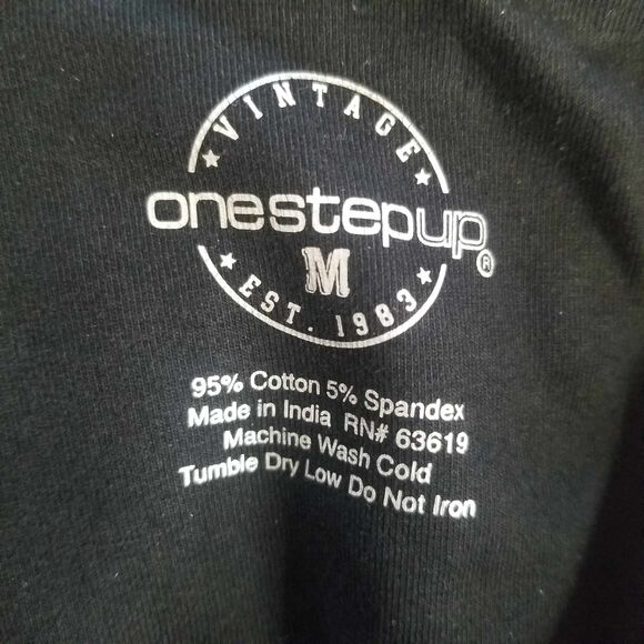 New Without Tags Womens Black One Step Up Vintage Leggings Sz. M - Picture 2 of 3
